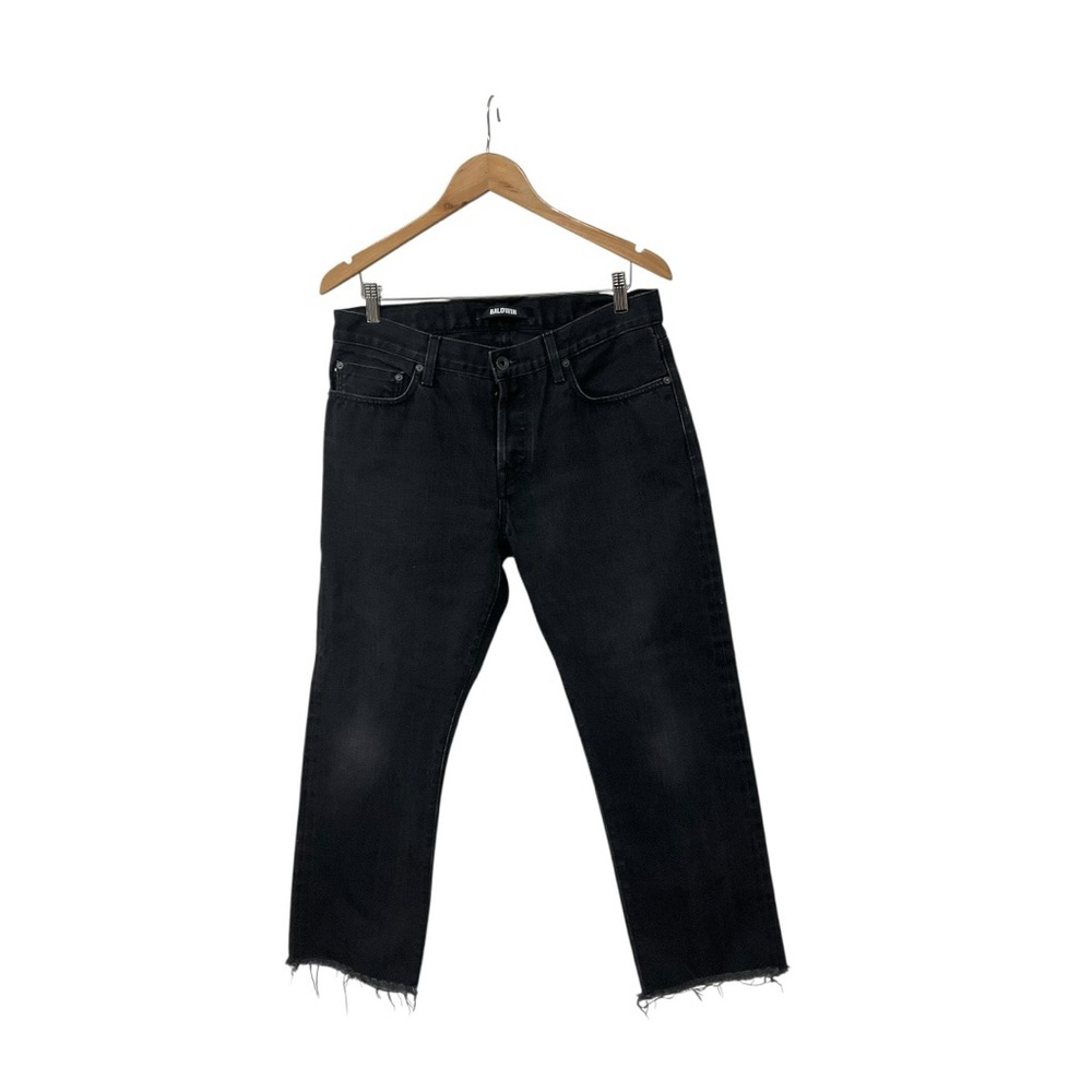 Baldwin Selvedge Denim The Henley Slim Leg Black Denim Jeans 32 X 25.5